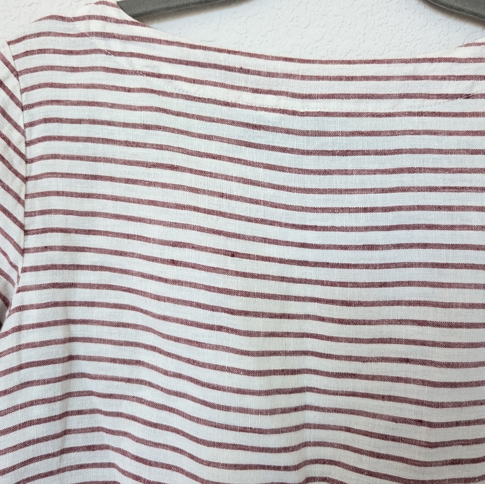 Artisan NY Long Sleeve Linen Striped Top - Picture 6 of 8